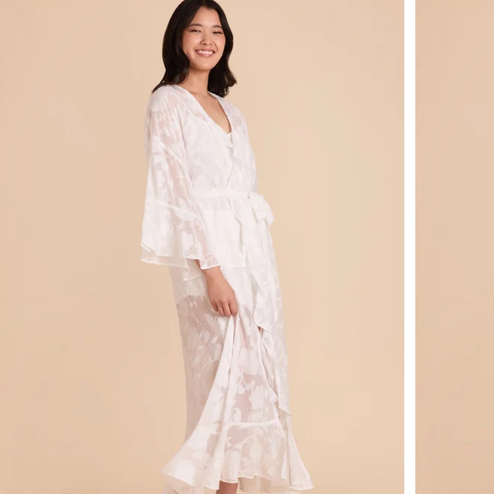 Minnie Jacquard Bridal Robe- Birdy Grey
